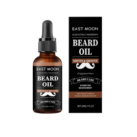 East Moon Men's Beard Care Essential Oil Moisturizing Moisturizing Hydrating Soft Shine Beard Care Essential Oil