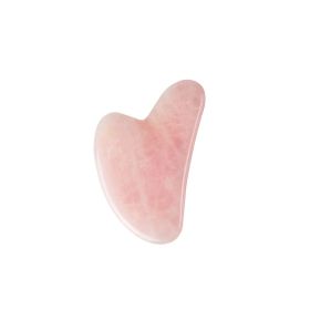 Rose Quartz Gua Sha For Face Massager Skin scraping GuaSha Lifting Natural Jade Massage for Face Gouache Scraper Wrinkle Remover (Color: 1pcs Rose Quartz)
