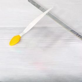 Skin Care Lip Exfoliating Facial Cleansing Face Scrub Nose Clean Brush Blackhead Remove Silicone Double-Sided Skin Care Tool (Color: Yellow)