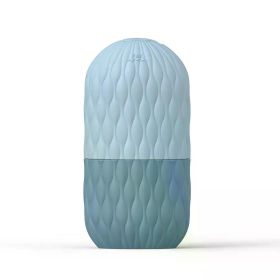 Ice Face Roller, Reusable Silicone Mold Face Massage Eye Facial Beauty Skin Care Tools Apply Ice for Shrink Pores (Color: Blue)