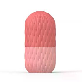 Ice Face Roller, Reusable Silicone Mold Face Massage Eye Facial Beauty Skin Care Tools Apply Ice for Shrink Pores (Color: Pink)