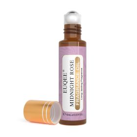 EUQEE 10ml Roll-On Fragrance Oil for Skin Sea Breeze White Musk Coconut & Vanilla Bubble Gum Green Tea Long Lasting Scent (Color: Midnight Rose, Net Contents: 10ml)