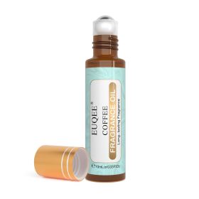 EUQEE 10ml Roll-On Fragrance Oil for Skin Sea Breeze White Musk Coconut & Vanilla Bubble Gum Green Tea Long Lasting Scent (Color: Coffee, Net Contents: 10ml)
