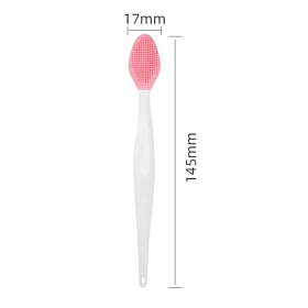 1PC/4PCS Beauty Skin Care Wash Face Silicone Brush Exfoliating Nose Clean Blackhead Removal Brushes Tools With Replacement Head (Color: Pink)