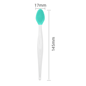 1PC/4PCS Beauty Skin Care Wash Face Silicone Brush Exfoliating Nose Clean Blackhead Removal Brushes Tools With Replacement Head (Color: Green)