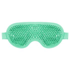 Gel Cooling Ice Face Eye Mask Facial Mask Hot Cold Compress Pack Gel Beads Cold Face Eye Mask Ice Pack,Compress Sleeping FaceSPA (Color: 1pc-eye mask-green)