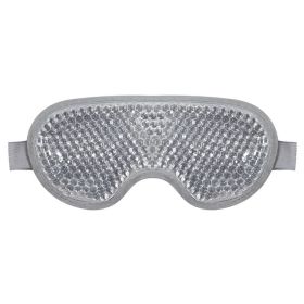 Gel Cooling Ice Face Eye Mask Facial Mask Hot Cold Compress Pack Gel Beads Cold Face Eye Mask Ice Pack,Compress Sleeping FaceSPA (Color: 1pc-eye mask-grey)