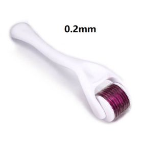 540 Derma Roller Skin Care Needle Micro Dermaroller Professional Derma Roller For Hair Growth Beard Growth Facial Beauty Roller (Color: 0.20mm red white)