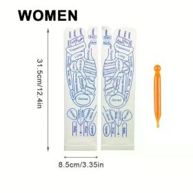 Massage Relieve Tired Feet Socks Acupressure Foot Massager Reflexology Socks Foot Acupoint Massage Tool Physiotherapy Foot Care (Color: Women with tool A)