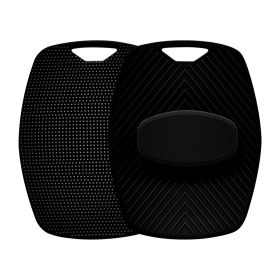 Exfoliating Silicone Brush Cleanser No Slip Handle Body Scrubber Cleans and Massages Skin Bathroom Accessories Bath Brush (Color: Black)