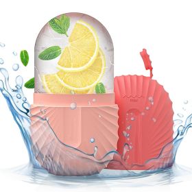 Ice Face Roller Ice Cube Beauty Massage Silicone Ice Mold For Eye Puffiness Ice Facial Roller Shrink Pores (Color: Pink)