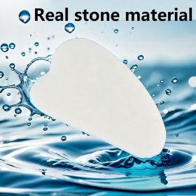 Resin Gousha Stone for The Face Roller Gouache Scraper Gousha Stone Gowoman Face Roller Gua Sha Tool Face Roller Massager (Color: Stone material-White)