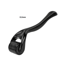 540 Needles for Facial Body Hair Growth Derma Roller for Skin Beard 0.2mm 0.25mm 0.3mm Needle Micro Face Roll Tool (Color: 0.20mm all black)