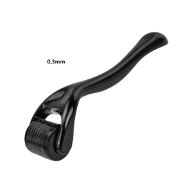 540 Needles for Facial Body Hair Growth Derma Roller for Skin Beard 0.2mm 0.25mm 0.3mm Needle Micro Face Roll Tool (Color: 0.30mm all black)