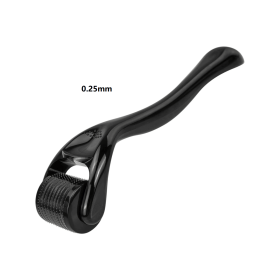 540 Needles for Facial Body Hair Growth Derma Roller for Skin Beard 0.2mm 0.25mm 0.3mm Needle Micro Face Roll Tool (Color: 0.25mm all black)