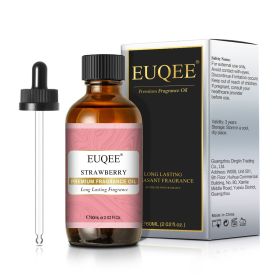 EUQEE Aromatic Essential Oil Coconut Lilac Freesia Leather Strawberry Mango Watermelon Green Tea Fragrance Oil for Men and Women (Color: Strawberry, Net Contents: 60ml)