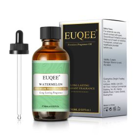 EUQEE Aromatic Essential Oil Coconut Lilac Freesia Leather Strawberry Mango Watermelon Green Tea Fragrance Oil for Men and Women (Color: Watermelon, Net Contents: 60ml)