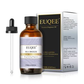 EUQEE Aromatic Essential Oil Coconut Lilac Freesia Leather Strawberry Mango Watermelon Green Tea Fragrance Oil for Men and Women (Color: Sea Breeze, Net Contents: 60ml)