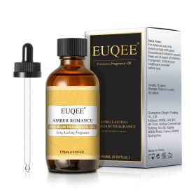 EUQEE Aromatic Essential Oil Coconut Lilac Freesia Leather Strawberry Mango Watermelon Green Tea Fragrance Oil for Men and Women (Color: Amber Romance, Net Contents: 60ml)