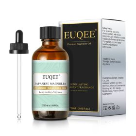 EUQEE Aromatic Essential Oil Coconut Lilac Freesia Leather Strawberry Mango Watermelon Green Tea Fragrance Oil for Men and Women (Color: Japanese Magnolia, Net Contents: 60ml)