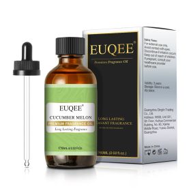EUQEE Aromatic Essential Oil Coconut Lilac Freesia Leather Strawberry Mango Watermelon Green Tea Fragrance Oil for Men and Women (Color: Cucumber Melon, Net Contents: 60ml)