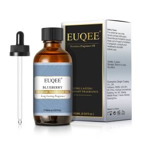 EUQEE Aromatic Essential Oil Coconut Lilac Freesia Leather Strawberry Mango Watermelon Green Tea Fragrance Oil for Men and Women (Color: Blueberry, Net Contents: 60ml)