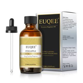 EUQEE Aromatic Essential Oil Coconut Lilac Freesia Leather Strawberry Mango Watermelon Green Tea Fragrance Oil for Men and Women (Color: Pineapple, Net Contents: 60ml)