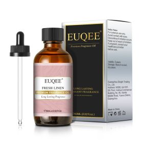 EUQEE Aromatic Essential Oil Coconut Lilac Freesia Leather Strawberry Mango Watermelon Green Tea Fragrance Oil for Men and Women (Color: Fresh Linen, Net Contents: 60ml)