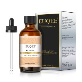 EUQEE Aromatic Essential Oil Coconut Lilac Freesia Leather Strawberry Mango Watermelon Green Tea Fragrance Oil for Men and Women (Color: Freesia, Net Contents: 60ml)