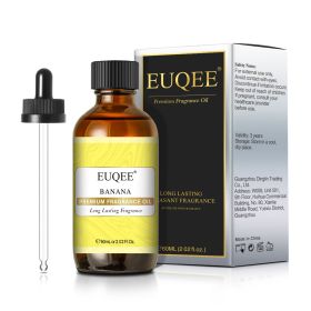 EUQEE Aromatic Essential Oil Coconut Lilac Freesia Leather Strawberry Mango Watermelon Green Tea Fragrance Oil for Men and Women (Color: Banana, Net Contents: 60ml)