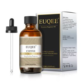 EUQEE Aromatic Essential Oil Coconut Lilac Freesia Leather Strawberry Mango Watermelon Green Tea Fragrance Oil for Men and Women (Color: Coffee, Net Contents: 60ml)