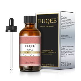 EUQEE Aromatic Essential Oil Coconut Lilac Freesia Leather Strawberry Mango Watermelon Green Tea Fragrance Oil for Men and Women (Color: Apple, Net Contents: 60ml)