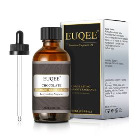 EUQEE Aromatic Essential Oil Coconut Lilac Freesia Leather Strawberry Mango Watermelon Green Tea Fragrance Oil for Men and Women (Color: Chocolate, Net Contents: 60ml)