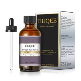 EUQEE Aromatic Essential Oil Coconut Lilac Freesia Leather Strawberry Mango Watermelon Green Tea Fragrance Oil for Men and Women (Color: Sweet Tobacco, Net Contents: 60ml)