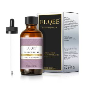 EUQEE Aromatic Essential Oil Coconut Lilac Freesia Leather Strawberry Mango Watermelon Green Tea Fragrance Oil for Men and Women (Color: Passion Fruit, Net Contents: 60ml)