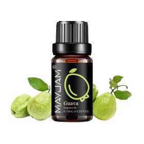 MAYJAM Fruit Essential Oil 10ml Cherry Banana Papaya Grape Litchi Guava Kiwifruit Pear Fig Fragrance Oil for Diffuser Candle (Color: Guava, Net Contents: 10ml)