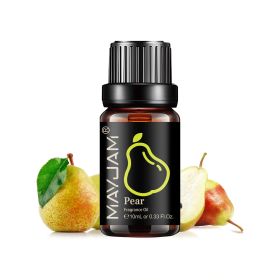 MAYJAM Fruit Essential Oil 10ml Cherry Banana Papaya Grape Litchi Guava Kiwifruit Pear Fig Fragrance Oil for Diffuser Candle (Color: Pear, Net Contents: 10ml)