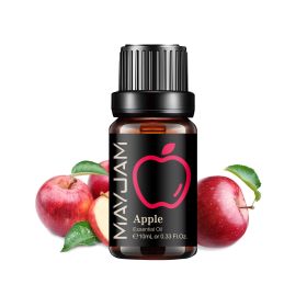 MAYJAM Fruit Essential Oil 10ml Cherry Banana Papaya Grape Litchi Guava Kiwifruit Pear Fig Fragrance Oil for Diffuser Candle (Color: Apple, Net Contents: 10ml)