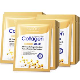 10pcs Anti-wrinkle Collagen Face Mask Moisturizing Anti-aging Repair Brightening skincare Face Sheet Mask Facial Masks Skin Care (Color: 30pcs)